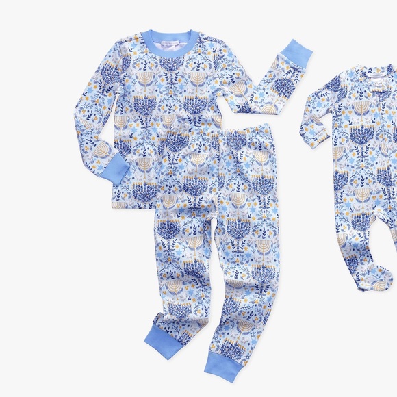 Hanukkah Organic Cotton Family Pajama Collection - Rifle Paper Co. - PBK - Picture 1 of 9